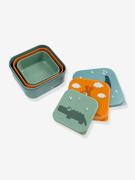 Set van 3 DONE BY DEER dozen Deer Friends blauw+groen+nude - vertbaudet enfant 