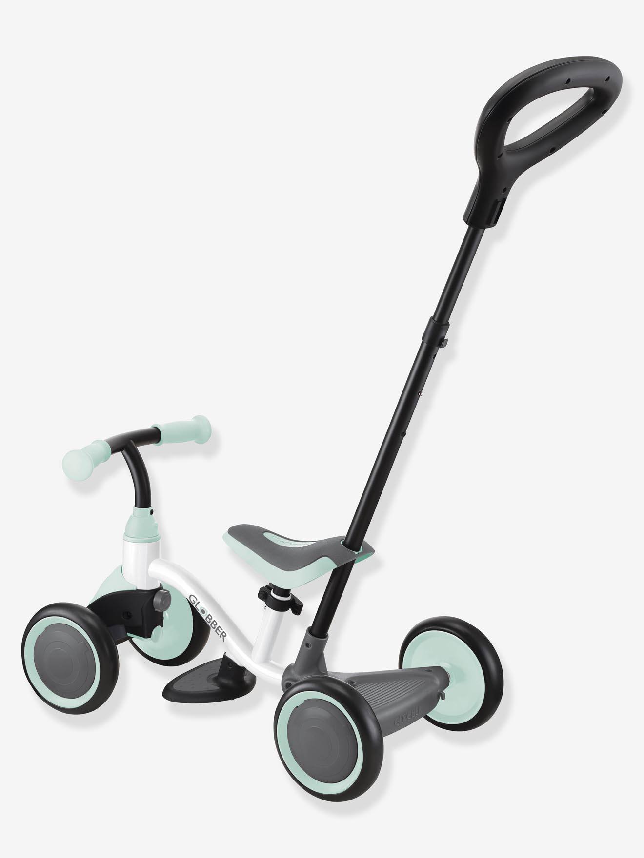 Globber Learning Bike 3in1, 1 jaar, 4 wiel(en), Muntkleur, Wit