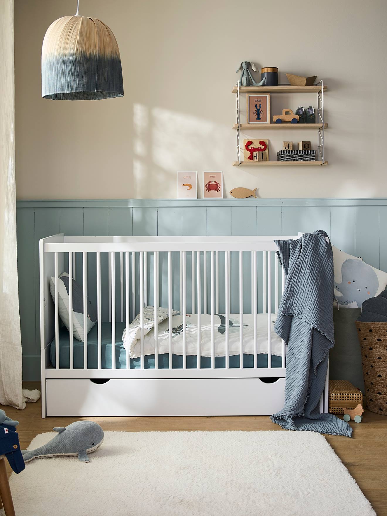 Verstelbaar babybed 70x140cm HOLIDAYS LINE wit