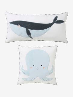 Linnengoed en decoratie-Decoratie-Vloermatras, kussen-Set van 2 kussens SOUS L'OCÉAN