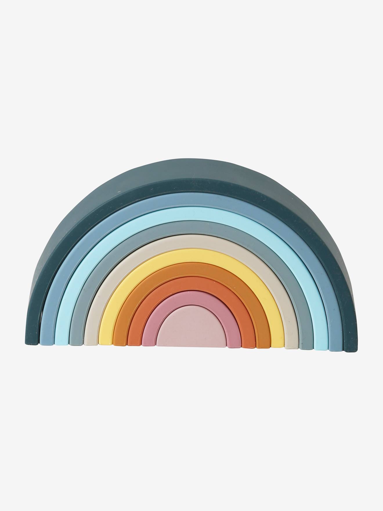 Siliconen stapelbare regenboog meerkleurig