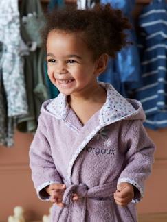 Baby-Badcape, badjas-Babybadjas personaliseerbaar Bloemetjes