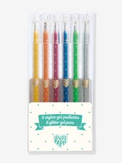 Speelgoed-6 pennen met glittergel - DJECO