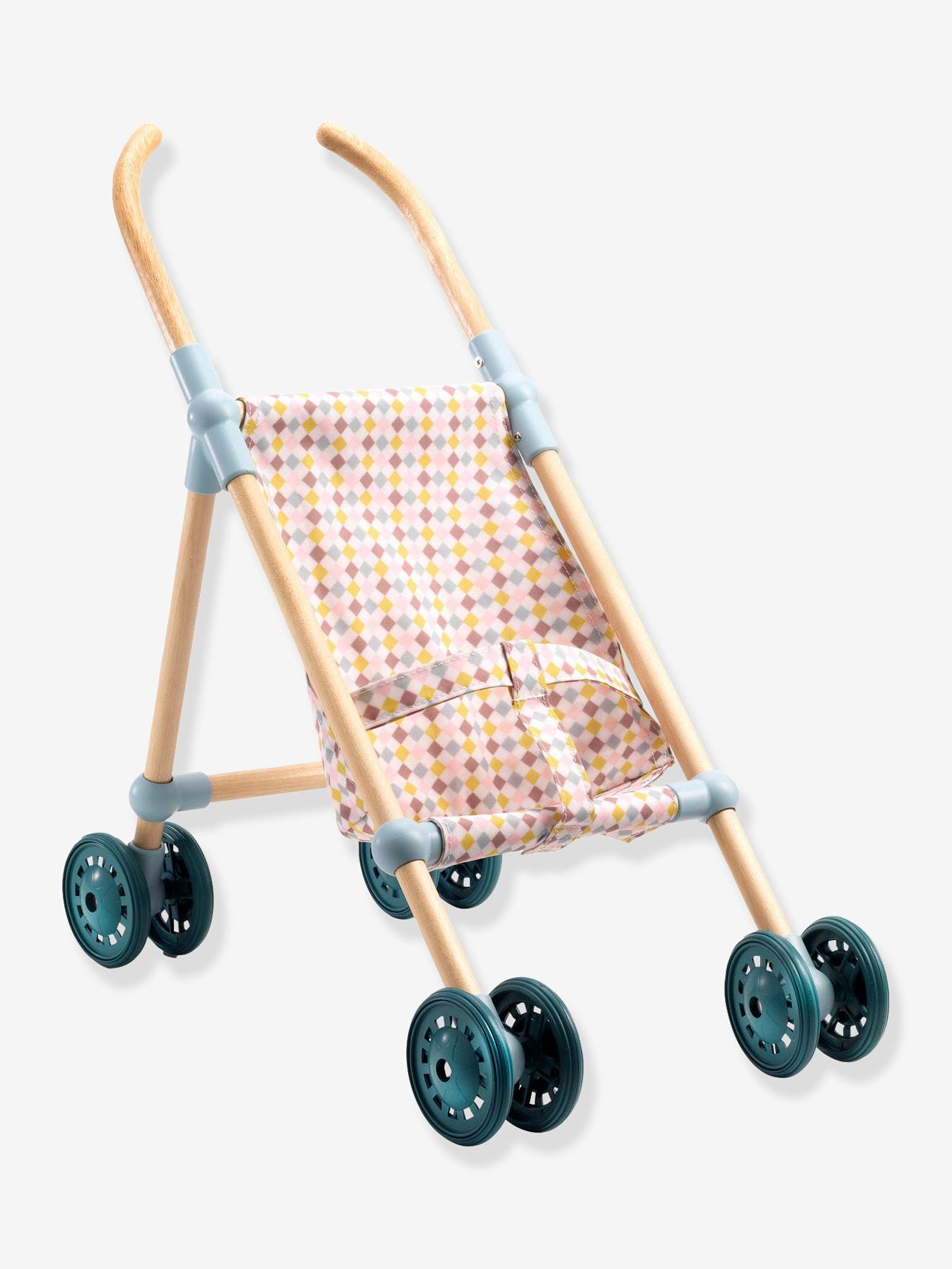 Houten wandelwagen Little Cubes - DJECO rozen