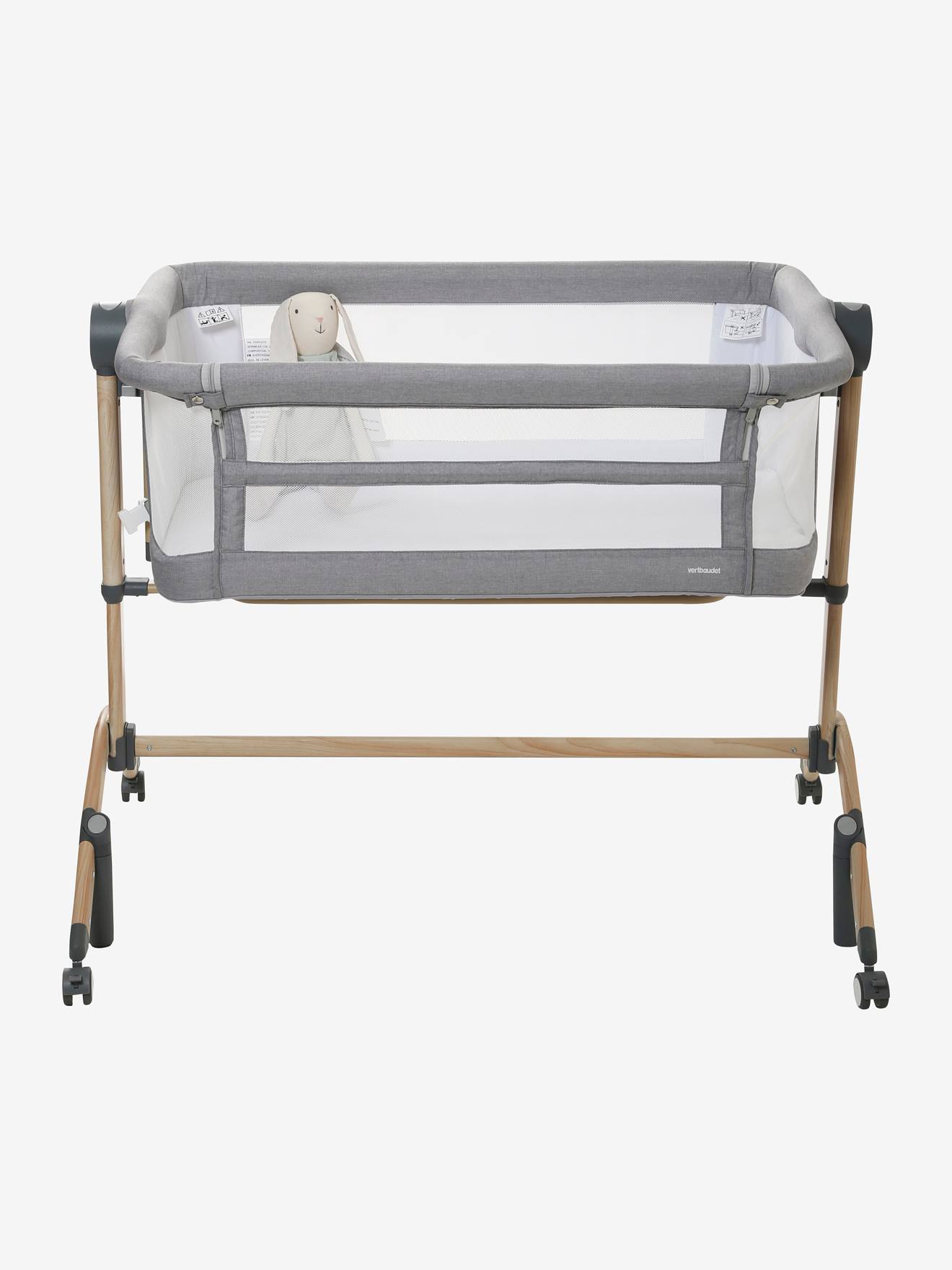 Co-sleeping wieg VERTBAUDET grijs