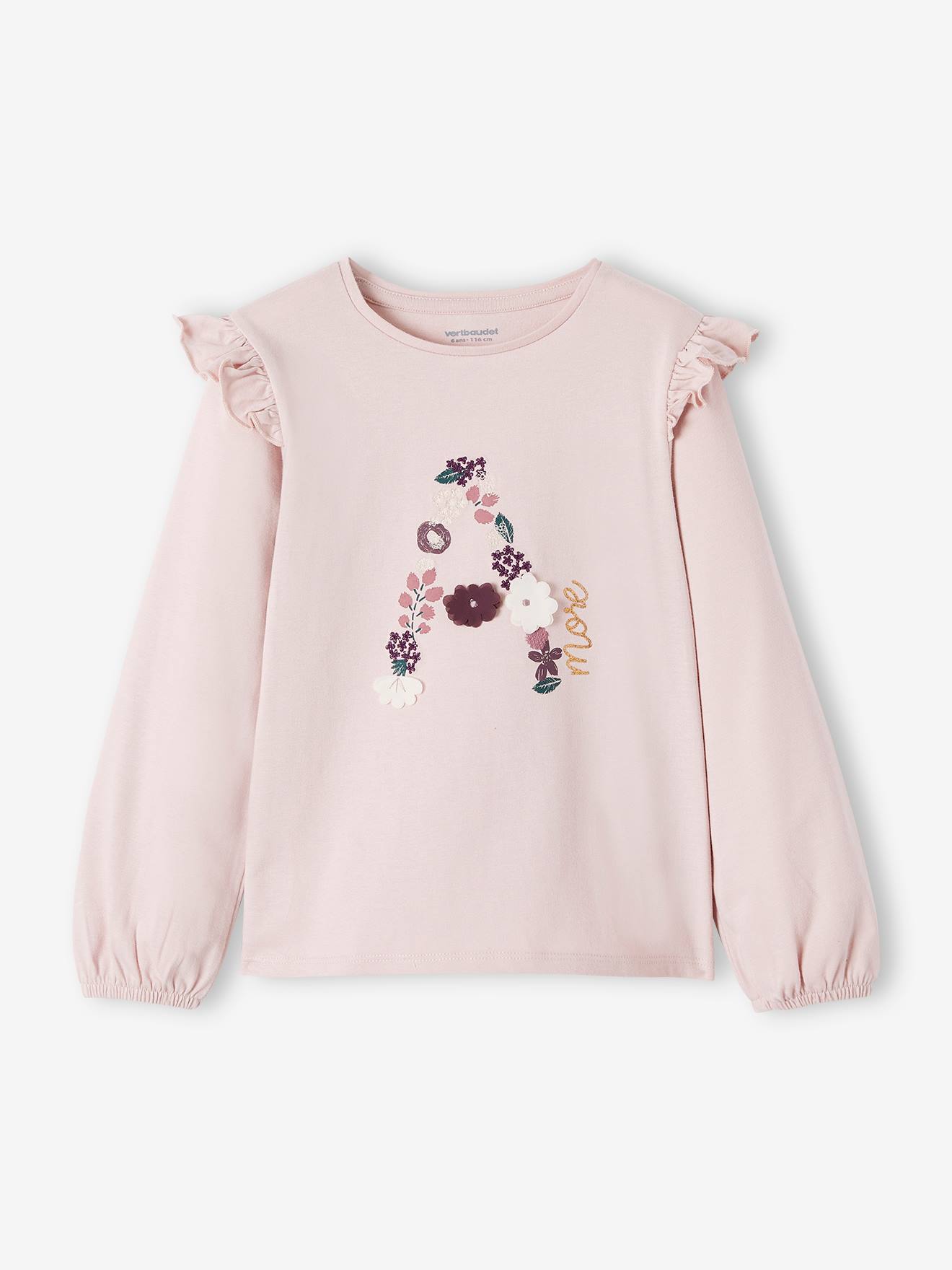 T-shirt meisje medium roze - 15-1905 tcx