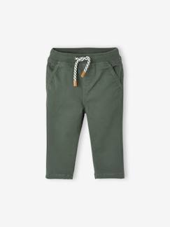 Baby-Broek, jean-Gevoerd twill broekje jongensbaby