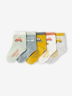 Baby-Sokken, kousen-Set van 5 paar sokken auto's jongens
