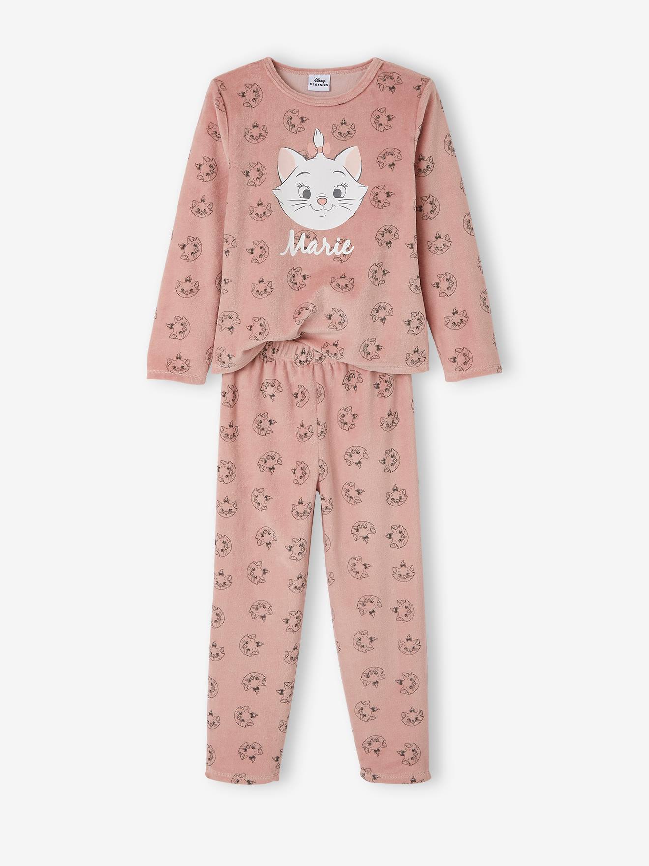 Fluwelen meisjespyjama Disney® Marie de Aristocats roze