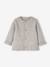 Set met shirt en broek voor baby's van tricot gechineerd lichtgrijs+leigrijs+saliegroen+wit - vertbaudet enfant 