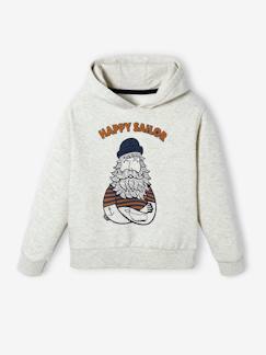 Selectie Vertbaudet-Jongenssweater met capuchon en print