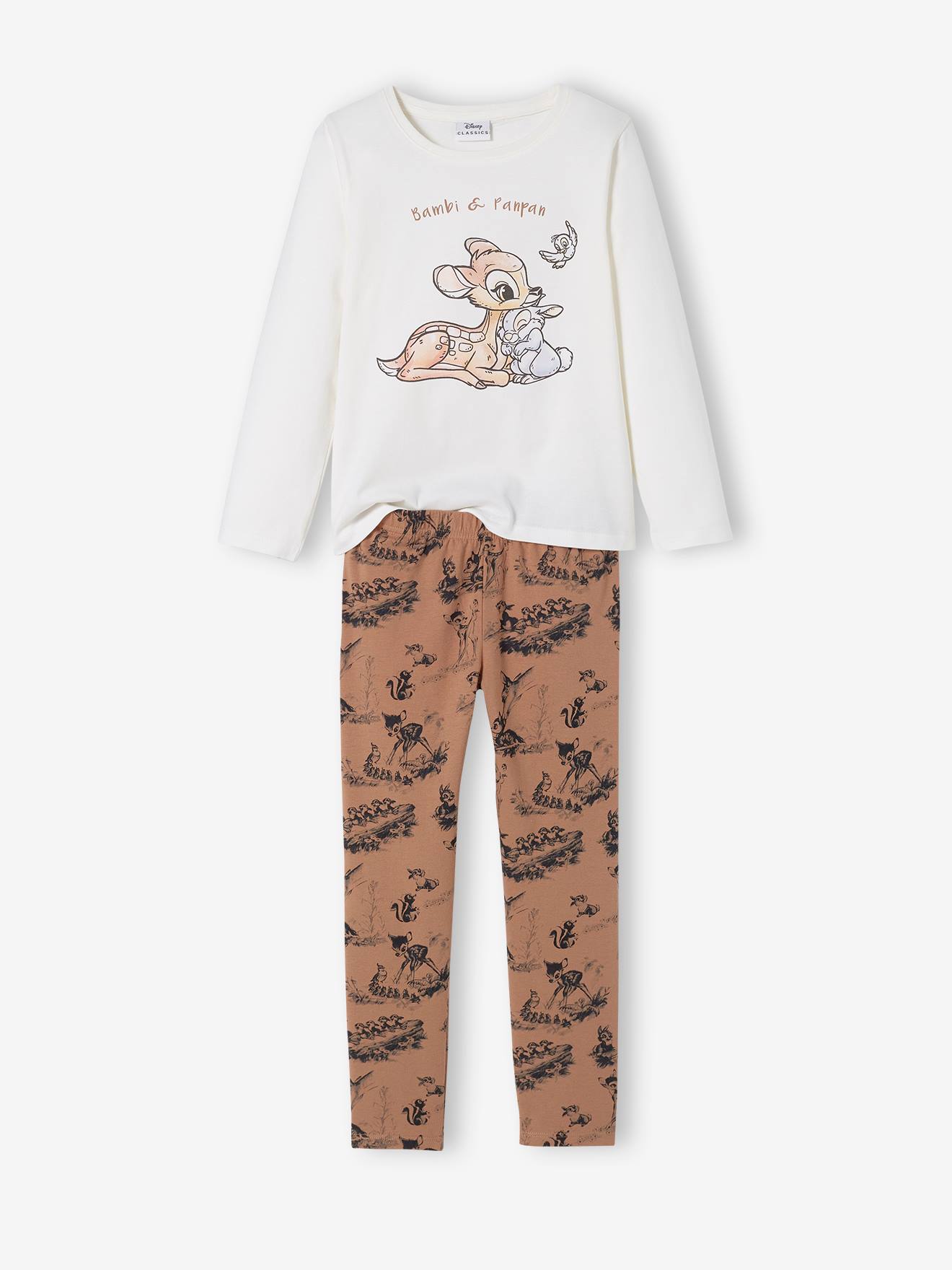 Meisjespyjama Disney® Bambi beige en bruin