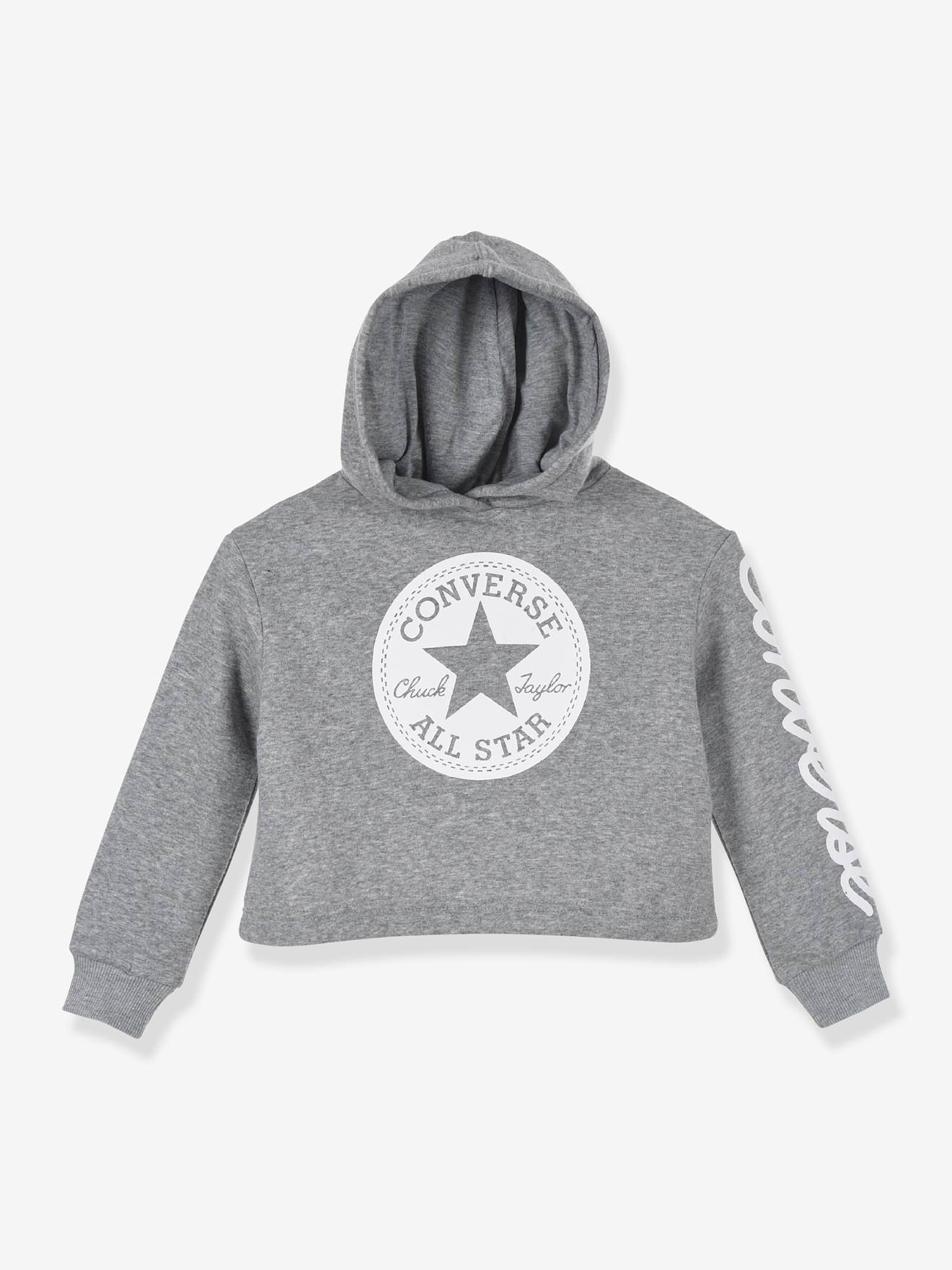 Chuck Patch Cropped Hoodie CONVERSE grijs