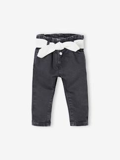 Baby-Baby jeans met riem van Engels borduurwerk