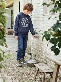 Jongens-Broek-Onverwoestbare, rechte jeans met fleecevoering jongen