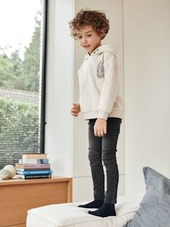 Jongens-Broek-Superflex slim fit jeans voor jongens met slijtage effecten