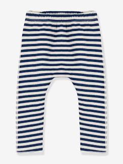 -Gestreepte babybroek in tubing - PETIT BATEAU