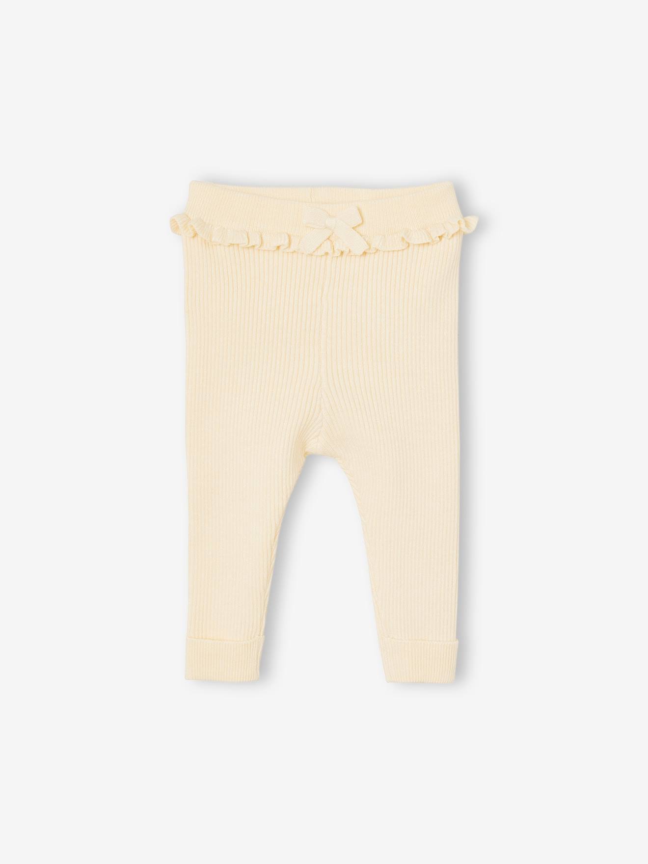 Tricot babylegging beige