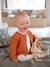 Fijnmazig baby vestje van katoen cappuccino+gemêleerd beige+hazelnoot+inkt+ivoor - vertbaudet enfant 