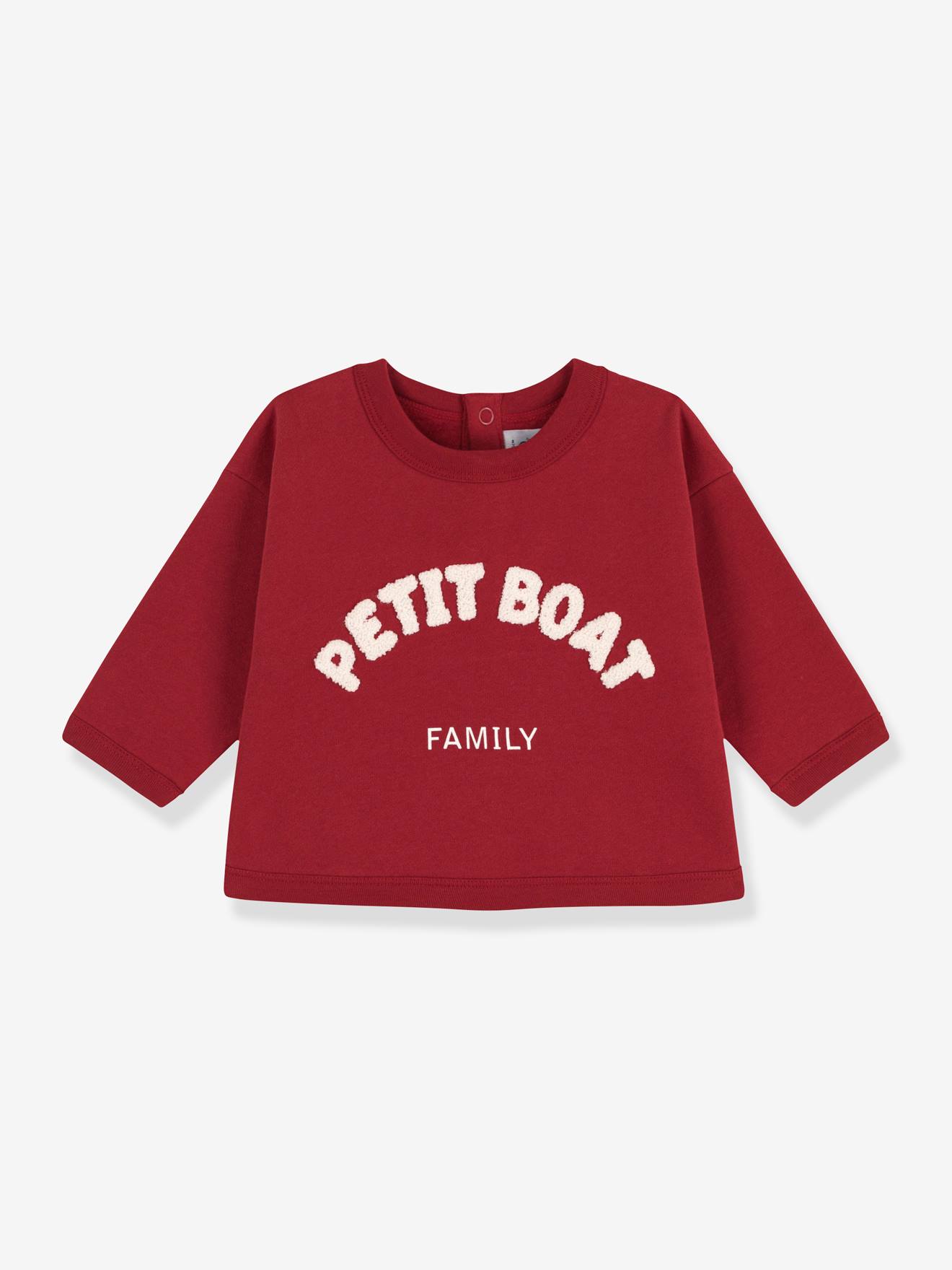 Baby-sweatshirt in katoen PETIT BATEAU rood