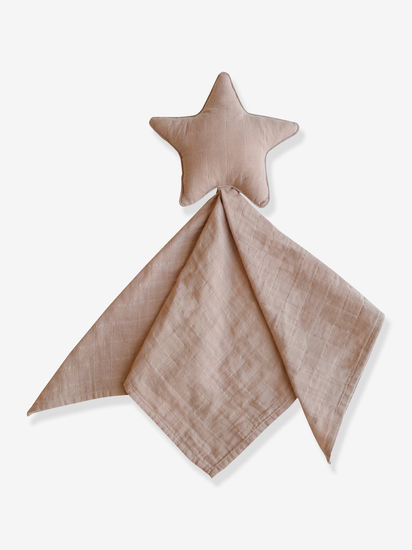 Knuffeldoek ster - MUSHIE beige