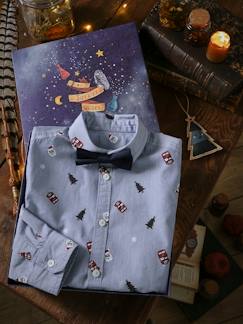 -Kerstset hemd met vlinderdas voor jongens