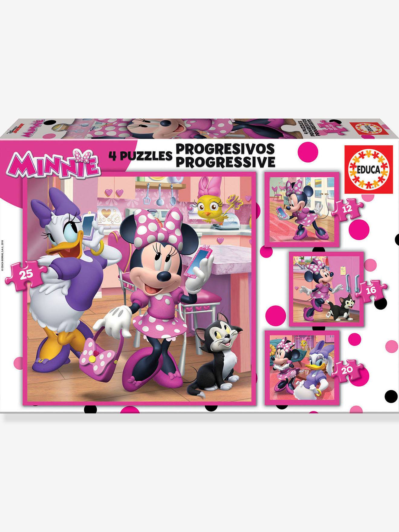 4-in-1 progressieve puzzles Disney Minnie - EDUCA rozen