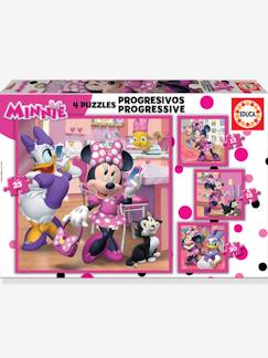 Speelgoed-4-in-1 progressieve puzzles Disney Minnie - EDUCA