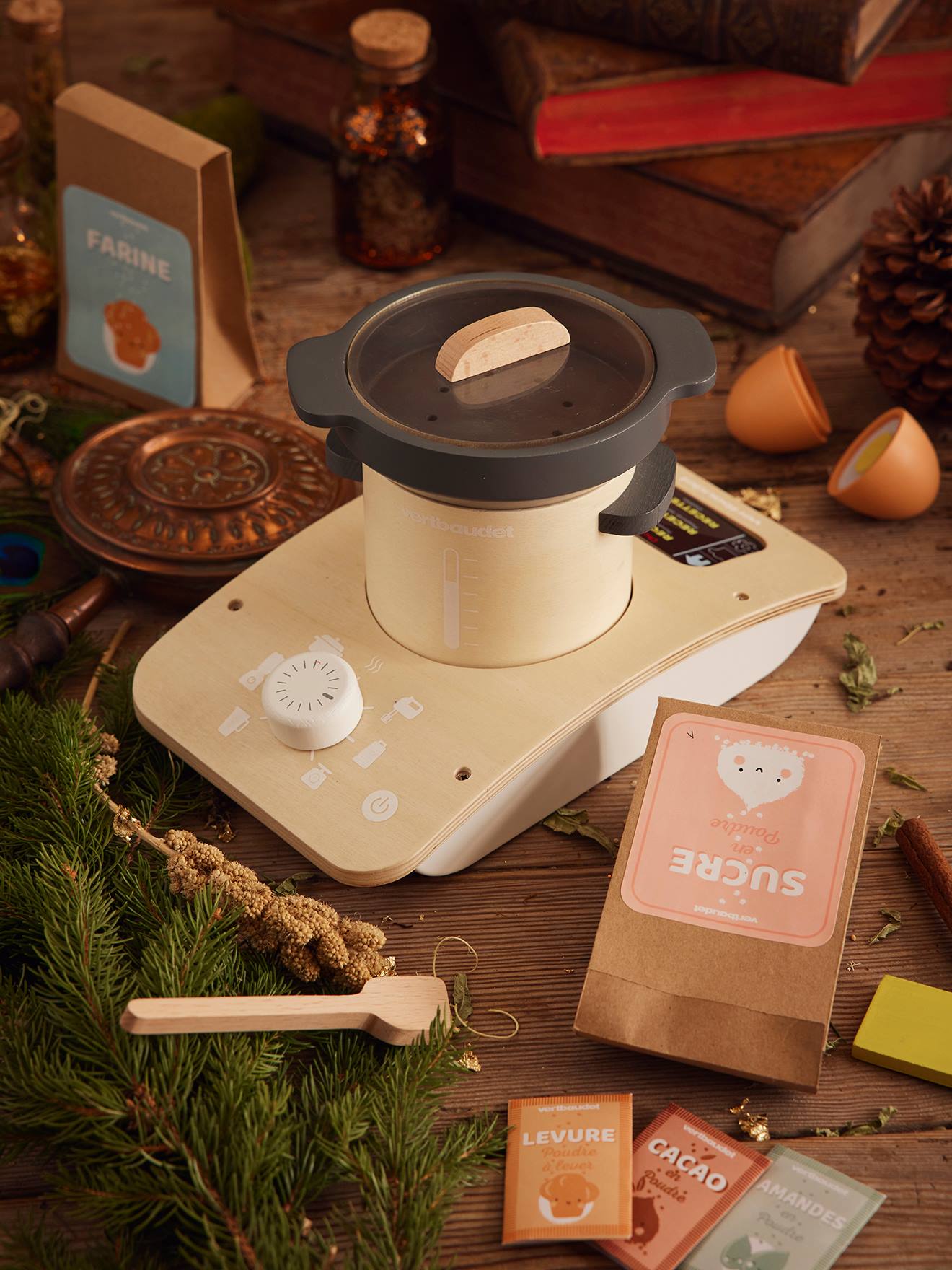 Houten keukenrobot FSCยฎ zwart
