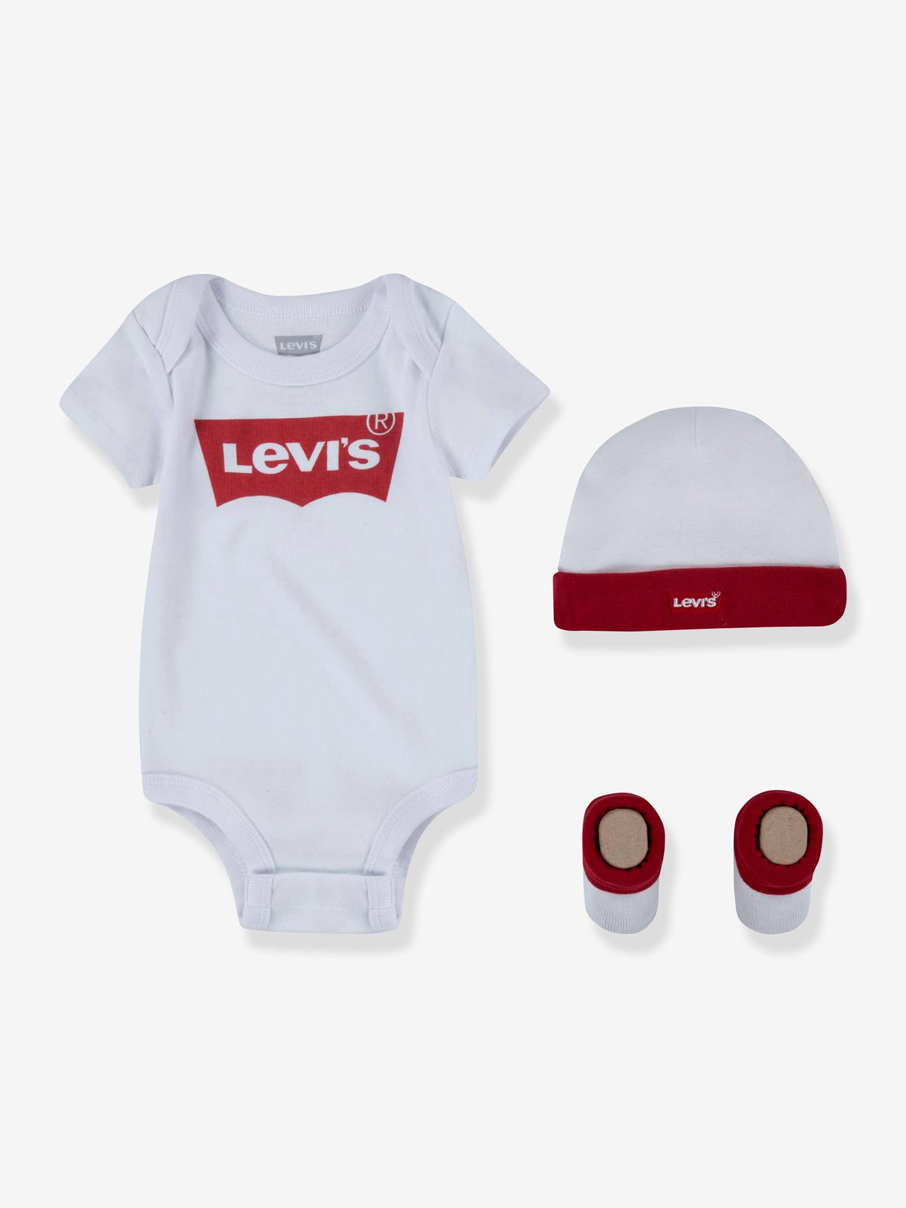 3-delige babyset Batwin van Levi'sĀ® wit