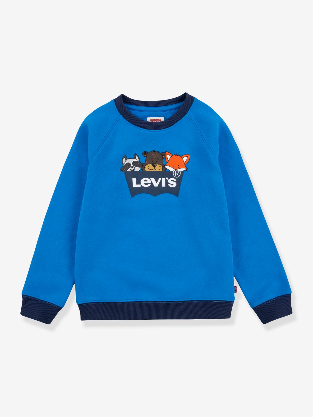 Sweater voor jongens Crewneck Camp Friends van Levi's® wit