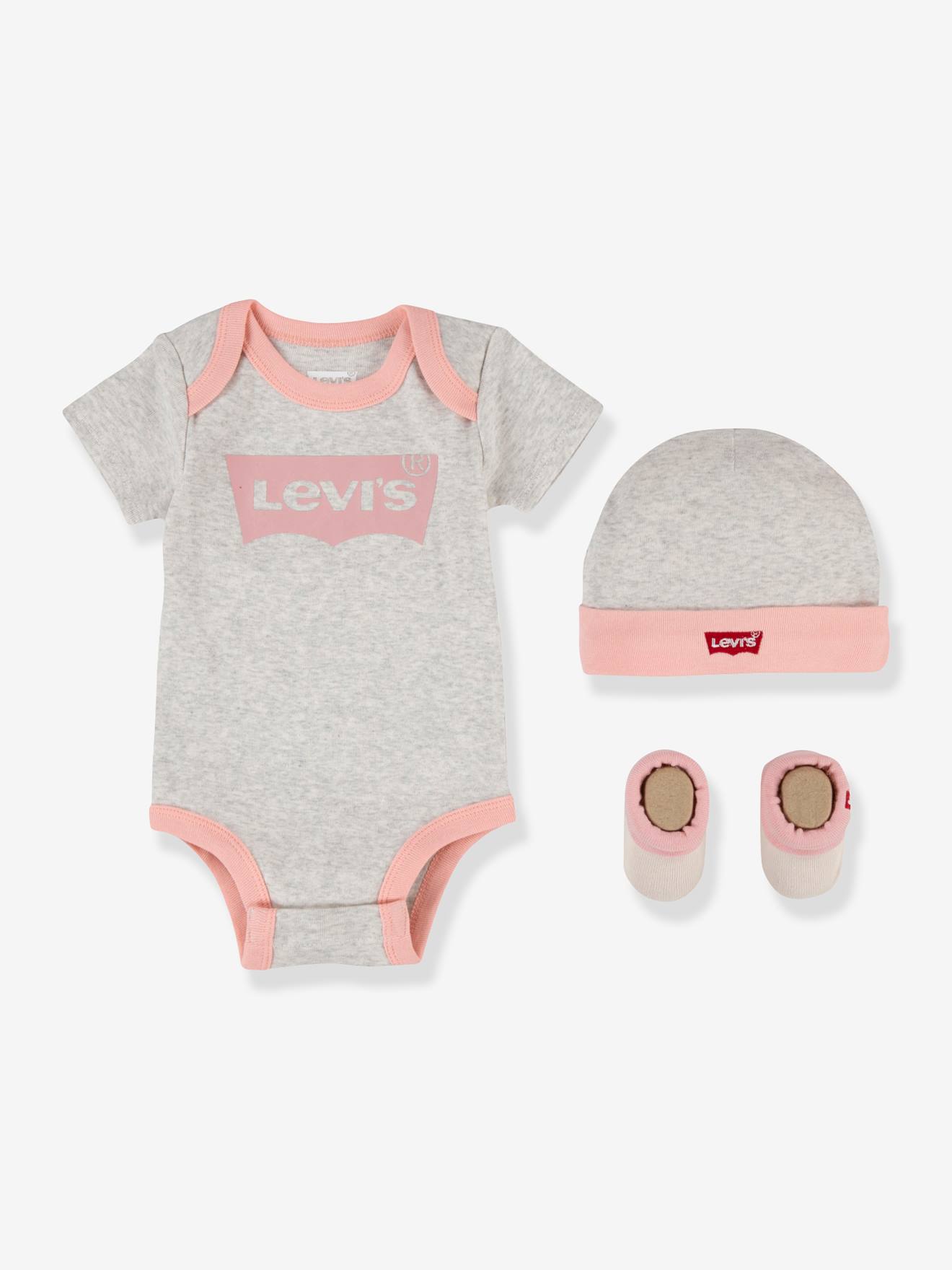 3-delige babyset Batwin van Levi's® grijs