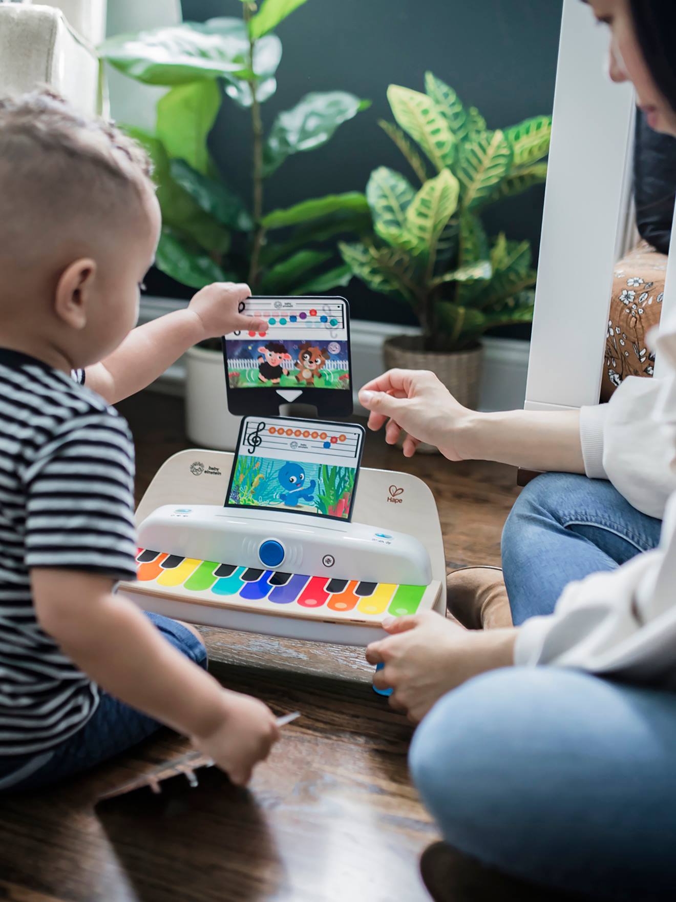 Verbonden piano Magic Touch - HAPE wit