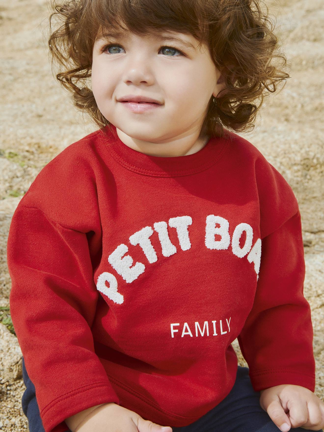 stel je voor Mentor middag Baby-sweatshirt in katoen PETIT BATEAU - rood, Baby