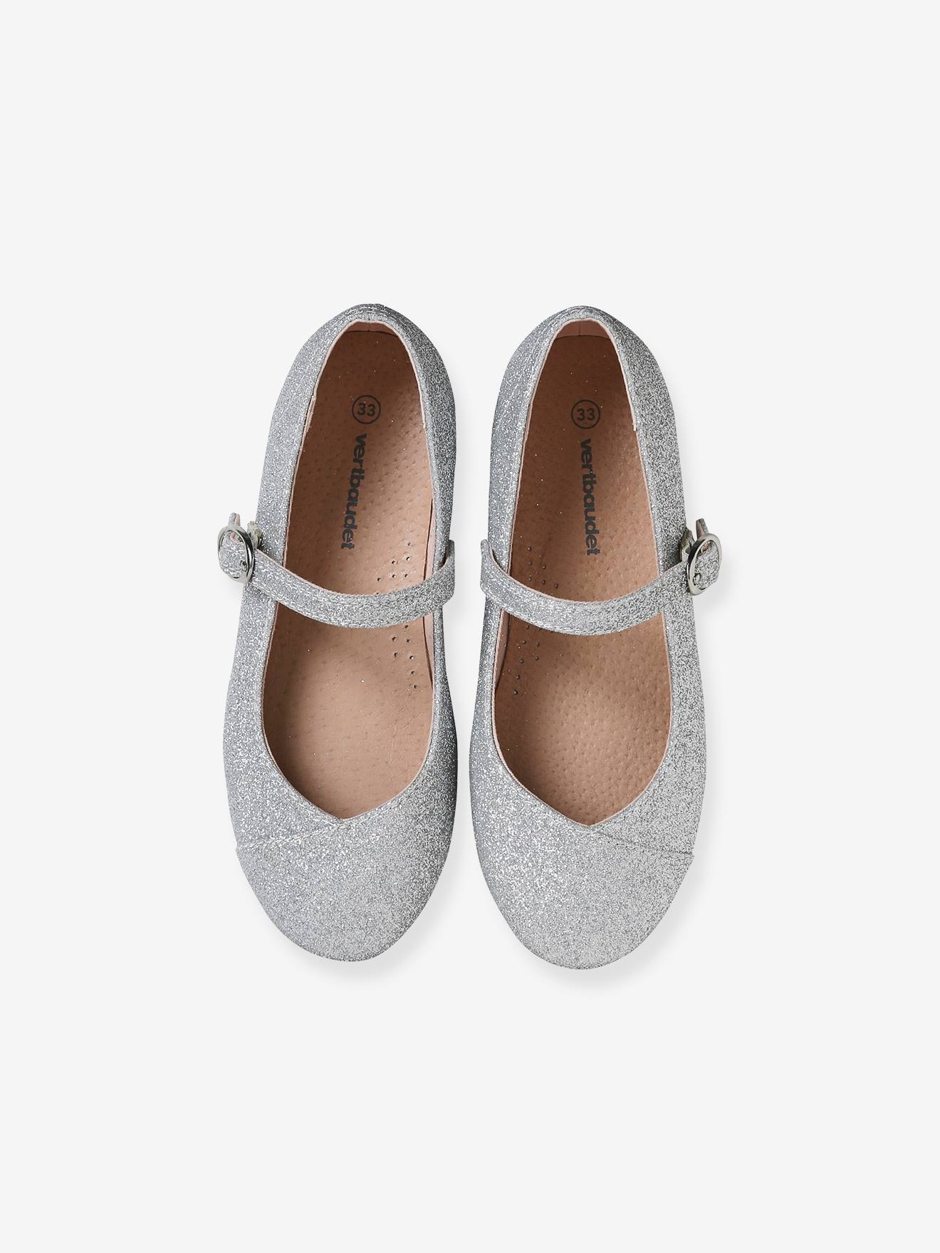 Ballerina's met pailletten voor meisjes - zilver, Schoenen