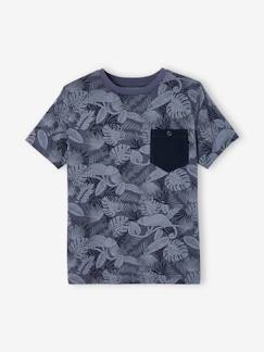 -Jongensshirt met korte mouwen en grafisch ontwerp