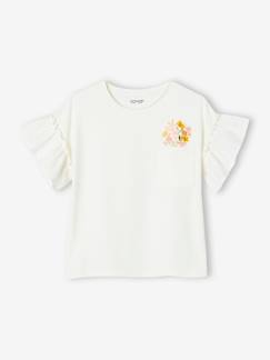 Meisje-Meisjes-t-shirt met ruches van Engels borduurwerk