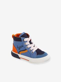 Schoenen-Baby schoenen 17-26-Loopt jongen 19-26-Mid-babysneakers met veters en rits