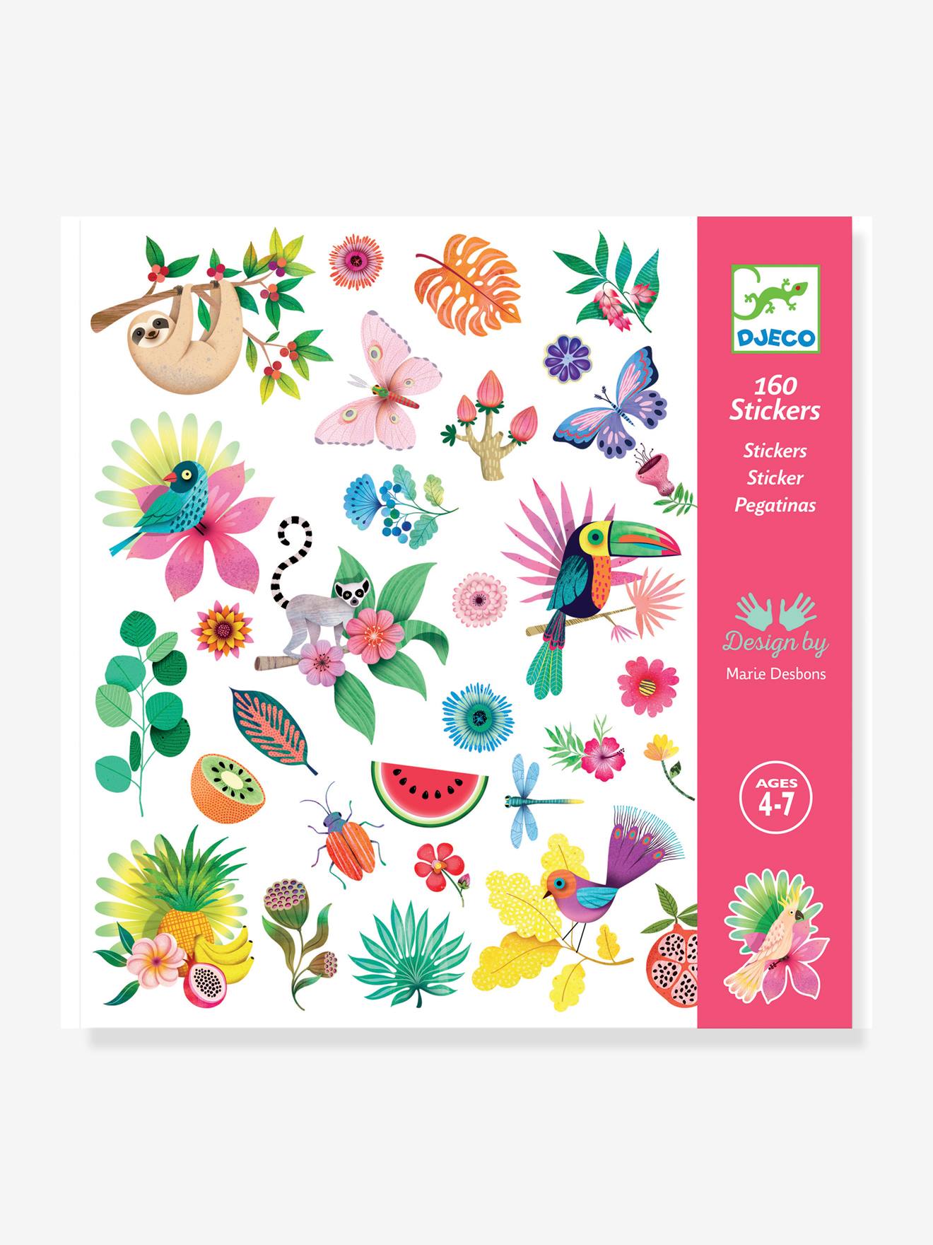 Djeco - Stickers Paradijs - 4 stickervellen