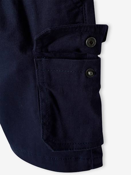 Gemakkelijk aan en uit te trekken battle short voor jongens beige+kaki+marineblauw+mintgroen - vertbaudet enfant 