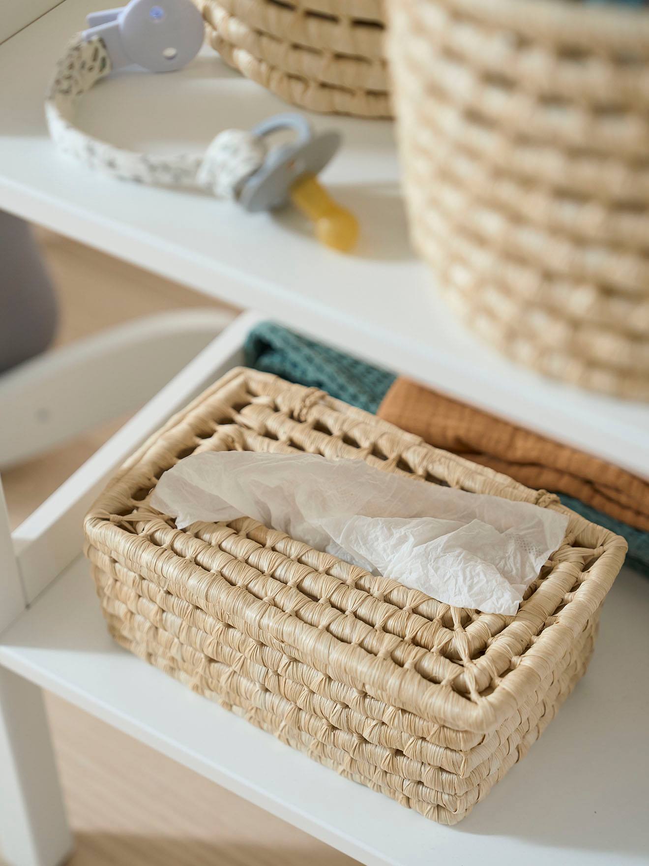 Tissuebox gemaakt van maΓ―sbladeren naturel
