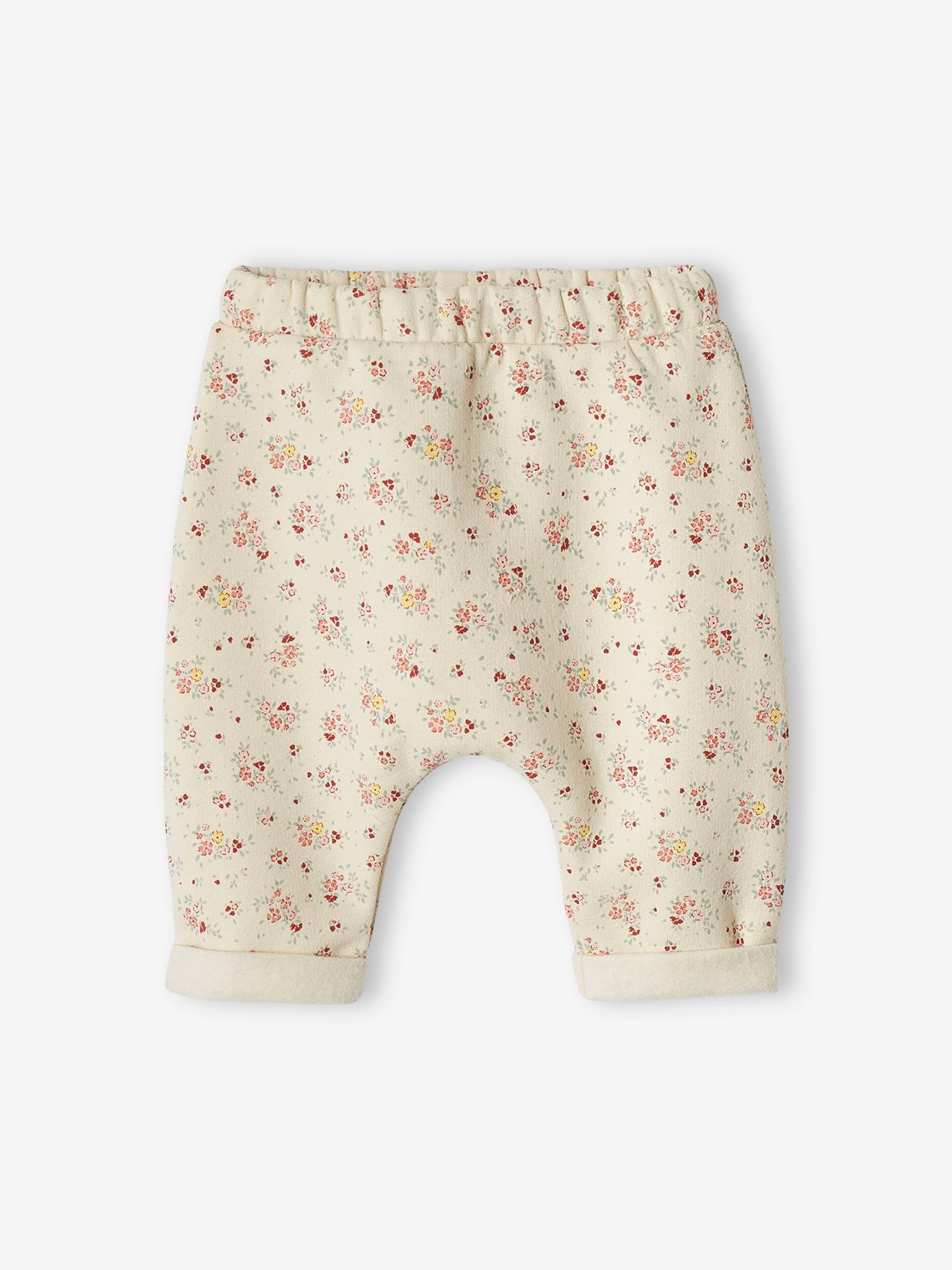 Molton babybroek ecru