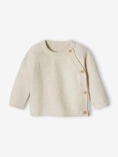 Baby-Trui, vest, sweater-Babytrui van tricot met opening aan de voorkant