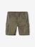 Gemakkelijk aan en uit te trekken battle short voor jongens beige+kaki+marineblauw+mintgroen - vertbaudet enfant 