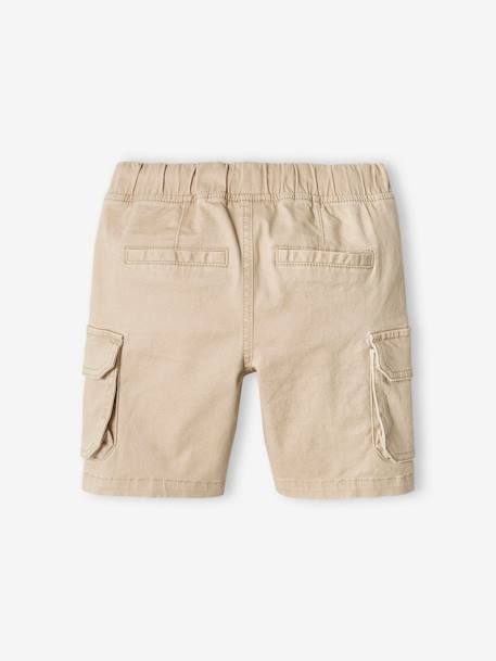 Gemakkelijk aan en uit te trekken battle short voor jongens beige+kaki+marineblauw+mintgroen - vertbaudet enfant 