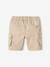 Gemakkelijk aan en uit te trekken battle short voor jongens beige+kaki+marineblauw+mintgroen - vertbaudet enfant 