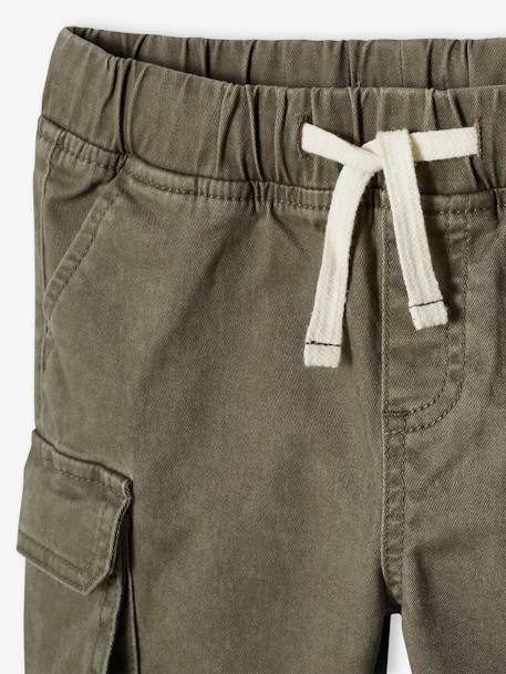 Gemakkelijk aan en uit te trekken battle short voor jongens beige+kaki+marineblauw+mintgroen - vertbaudet enfant 