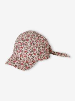 Meisje-Meisjes pet met bloemenopdruk