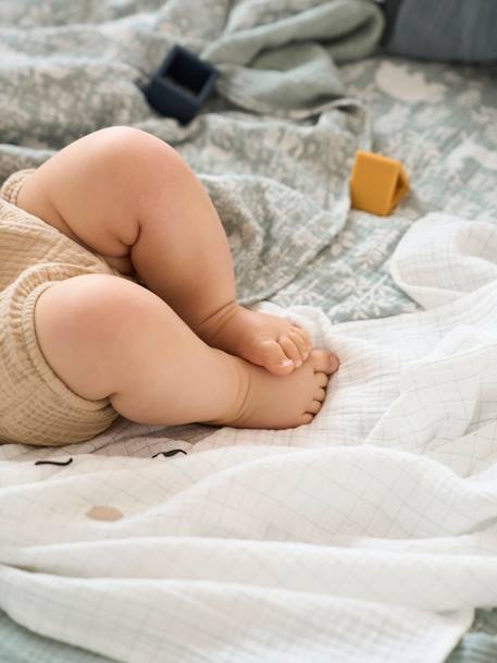 Set van 3 doeken van katoengaas IN HET BOS meerkleurig - vertbaudet enfant 