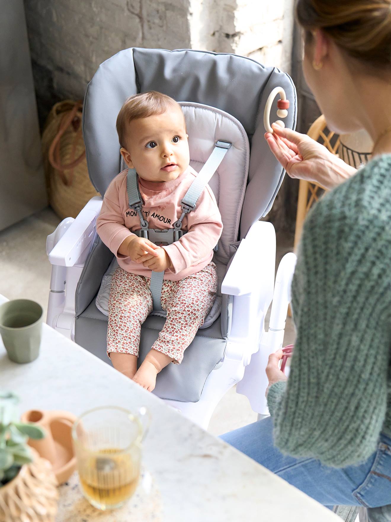 Kinderstoel meerdere standen MagicSeat muisgrijs